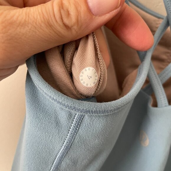 Lululemon Free To Be Tank Yoga Top Strappy Back  Cascade Blue 4 - Picture 4 of 6